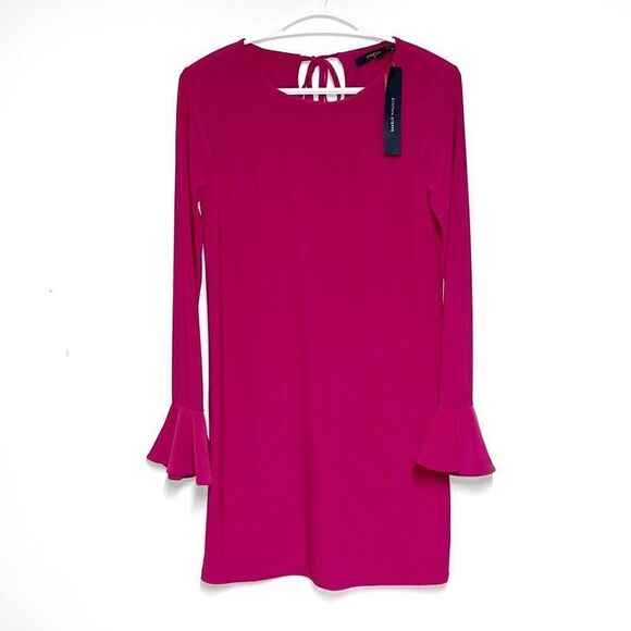 NWT Cynthia Steffe Fireberry Bell Sleeve Mini Dress Womens Sz XS - Picture 2 of 6